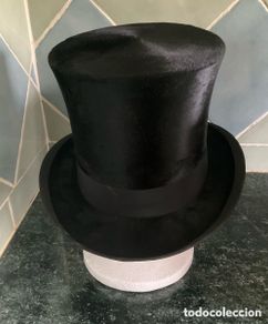 Vintage: Sombrero de copa vintage con su estuche original. Gustav Sellckau, Hamburgo 1874